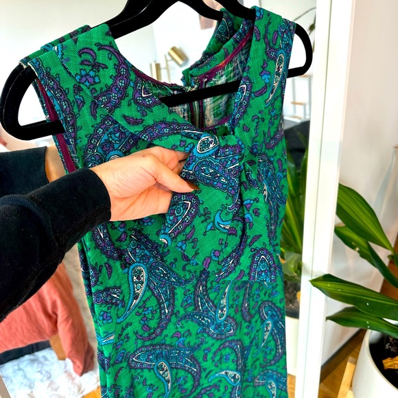 1960s Vintage Wiggle Dress in EUC, modern size 6 - Picture 2 of 4